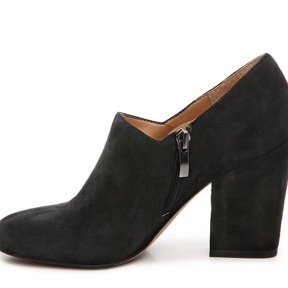 Franco Sarto Bassett 9.5M Black Suede Ankle Bootie - Picture 11 of 16